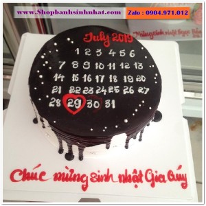 Bánh Sinh Nhật Cuốn Lịch - CL39